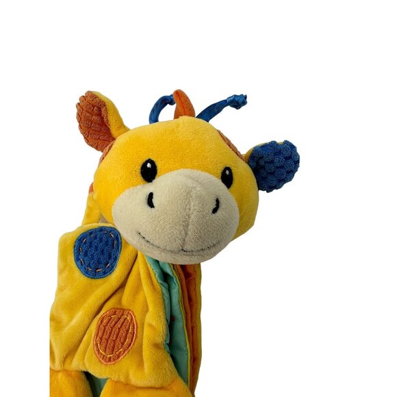 Spark Create Imagine Giraffe Plush Soft Book Rattle Lovey Crinkle - Picture 2 of 7